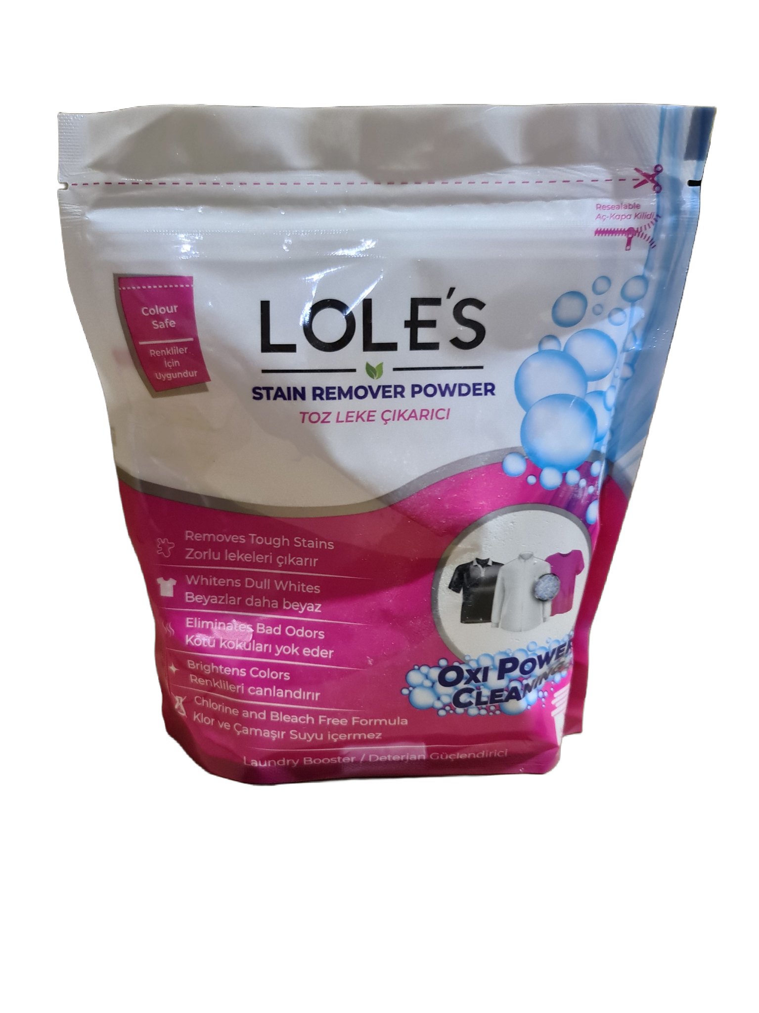 LOLE'S plekieemaldaja pulber pesule